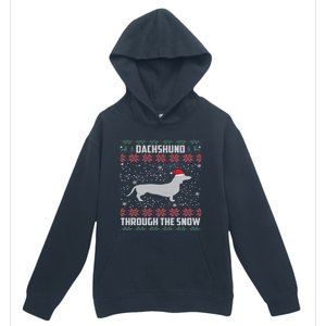 Dachshund Through The Snow Ugly Christmas Gift Great Gift Urban Pullover Hoodie