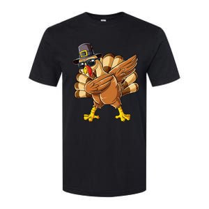 Dabbing Turkey Thanksgiving Day Pilgrim Softstyle CVC T-Shirt