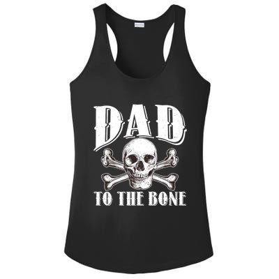 Dad To The Bone Ladies PosiCharge Competitor Racerback Tank