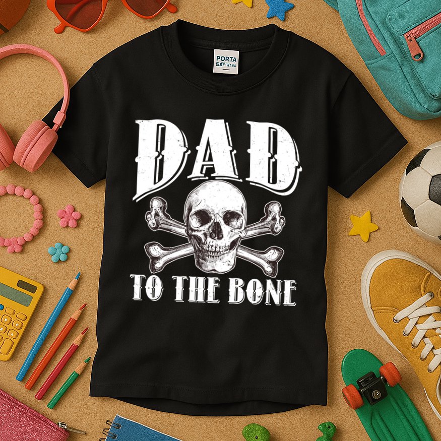 Dad To The Bone Kids T-Shirt