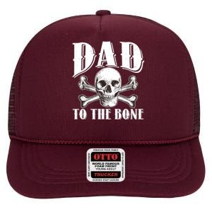 Dad To The Bone High Crown Mesh Back Trucker Hat