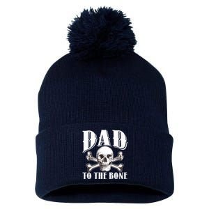 Dad To The Bone Pom Pom 12in Knit Beanie