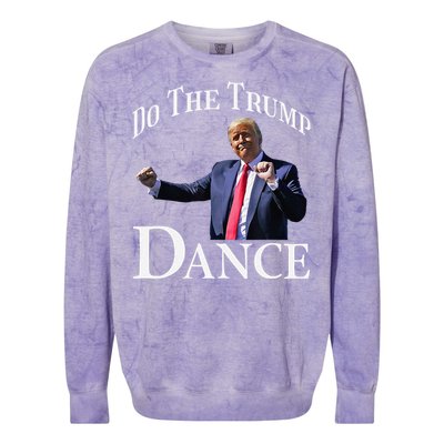 Do The Trump Dance Shuffle Political Humor Trump Dancing Colorblast Crewneck Sweatshirt