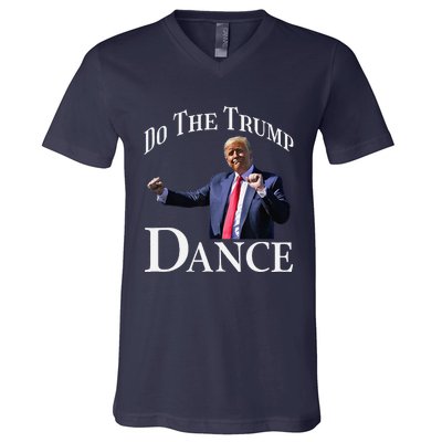 Do The Trump Dance Shuffle Political Humor Trump Dancing V-Neck T-Shirt