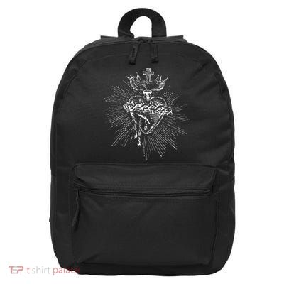 Devotion To The Sacred Heart Of Jesus Vintage Catholic Art 16 in Basic Backpack