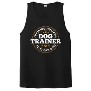 Dog Trainer Training Humans To Speak Dog Funny Dog Training PosiCharge Competitor Tank