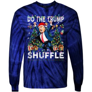 Do The Trump Shuffle Political Humor Trump Dance Fun Tie-Dye Long Sleeve Shirt