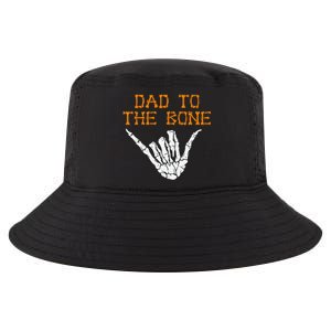 Dad To The Bone Spooky Skeleton Hand Funny Halloween Cool Comfort Performance Bucket Hat