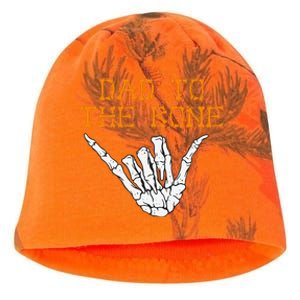 Dad To The Bone Spooky Skeleton Hand Funny Halloween Kati - Camo Knit Beanie