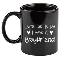 Don't Talk To Me I Have A Friend Funny Couple Friends Gift 11oz C Handle Ceramic Mug