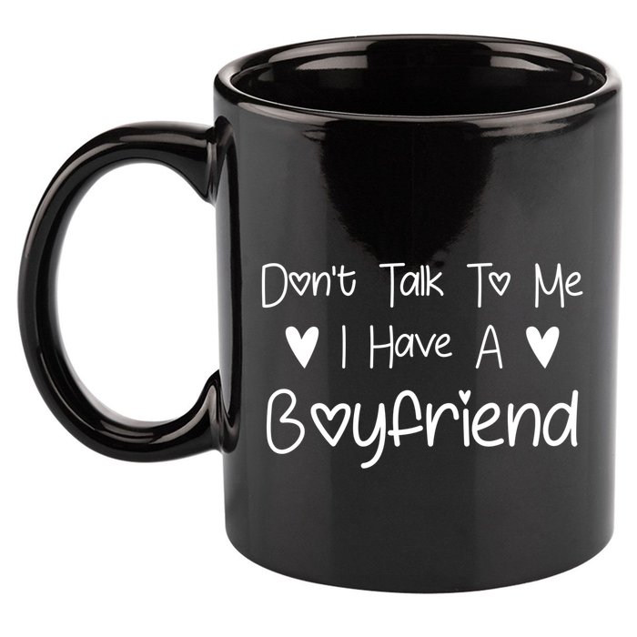 Don't Talk To Me I Have A Friend Funny Couple Friends Gift 11oz C Handle Ceramic Mug