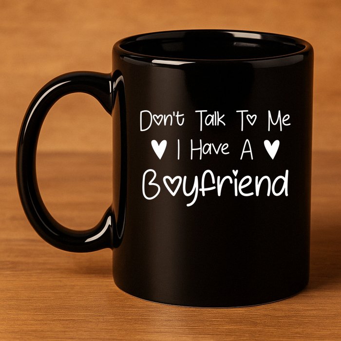 Don't Talk To Me I Have A Friend Funny Couple Friends Gift 11oz C Handle Ceramic Mug