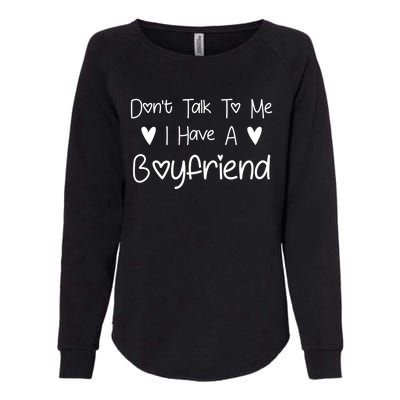 Don't Talk To Me I Have A Friend Funny Couple Friends Gift Womens California Wash Sweatshirt