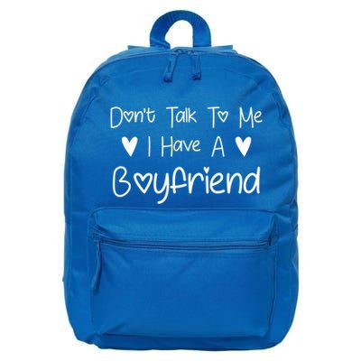 Don't Talk To Me I Have A Friend Funny Couple Friends Gift 16 in Basic Backpack