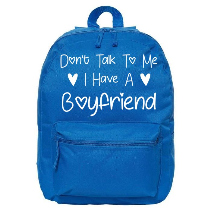 Don't Talk To Me I Have A Friend Funny Couple Friends Gift 16 in Basic Backpack