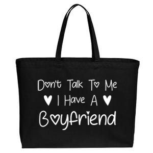 Don't Talk To Me I Have A Friend Funny Couple Friends Gift Cotton Canvas Jumbo Tote