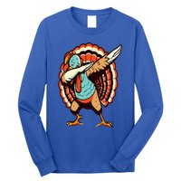 Dabbing Turkey Thanksgiving Day Pilgrim  Funny Dab Long Sleeve Shirt