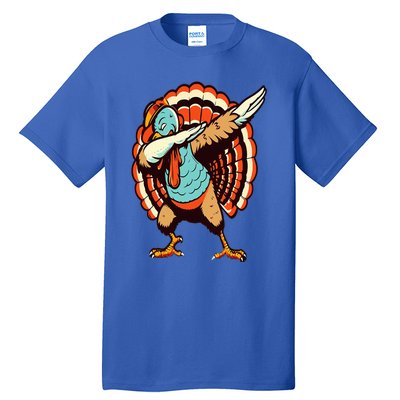 Dabbing Turkey Thanksgiving Day Pilgrim  Funny Dab Tall T-Shirt