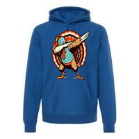 Dabbing Turkey Thanksgiving Day Pilgrim  Funny Dab Premium Hoodie