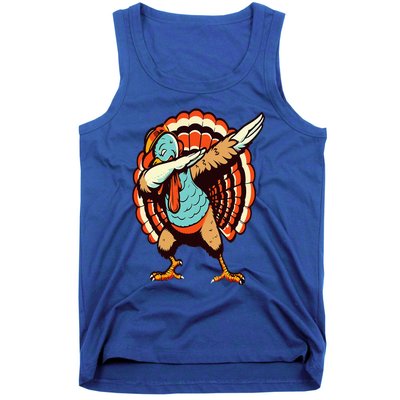 Dabbing Turkey Thanksgiving Day Pilgrim  Funny Dab Tank Top