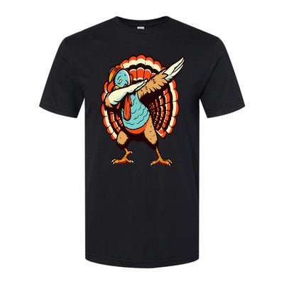 Dabbing Turkey Thanksgiving Day Pilgrim  Funny Dab Softstyle CVC T-Shirt