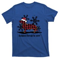 Dachshund Through The White Snow Retro Dachshund Lover Owner Cute Gift T-Shirt