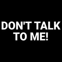 DON'T TALK TO ME Funny Anti Social Introvert V-Neck T-Shirt