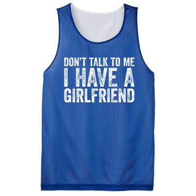 Don't Talk To Me I Have A Friend Gift Mesh Reversible Basketball Jersey Tank