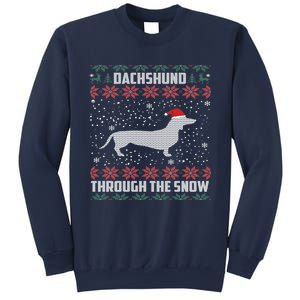 Dachshund Through The Snow Ugly Christmas Gift Sweatshirt