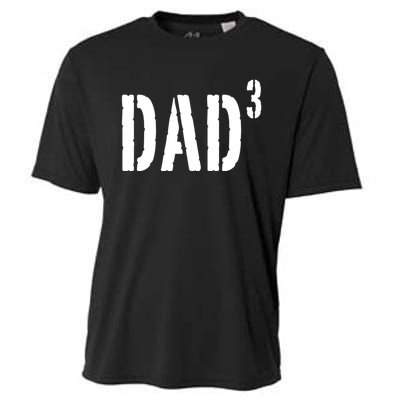 Dad To The Third Power Cooling Performance Crew T-Shirt