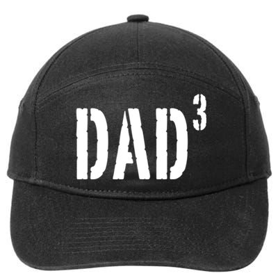 Dad To The Third Power 7-Panel Snapback Hat