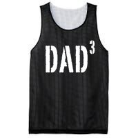 Dad To The Third Power Mesh Reversible Basketball Jersey Tank