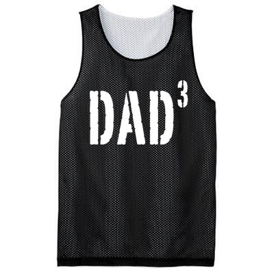 Dad To The Third Power Mesh Reversible Basketball Jersey Tank