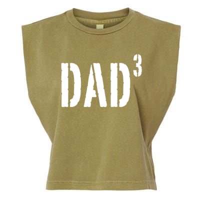 Dad To The Third Power Garment-Dyed Women's Muscle Tee