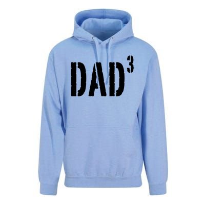 Dad To The Third Power Unisex Surf Hoodie