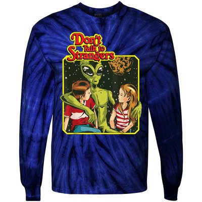 Don&X27;T Talk To Strangers Tie-Dye Long Sleeve Shirt