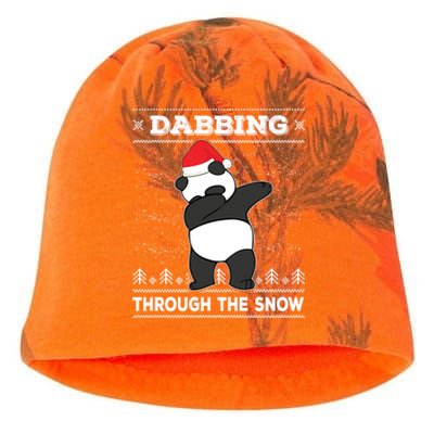 Dabbing Through The Snow Panda Bear Santa Claus Christmas Gift Kati - Camo Knit Beanie