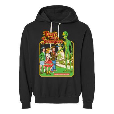 Don't Talk To Strangers Garment-Dyed Fleece Hoodie