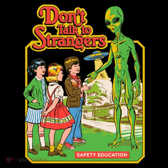 Don't Talk To Strangers Apron