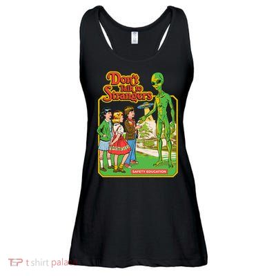 Don't Talk To Strangers Ladies Essential Flowy Tank