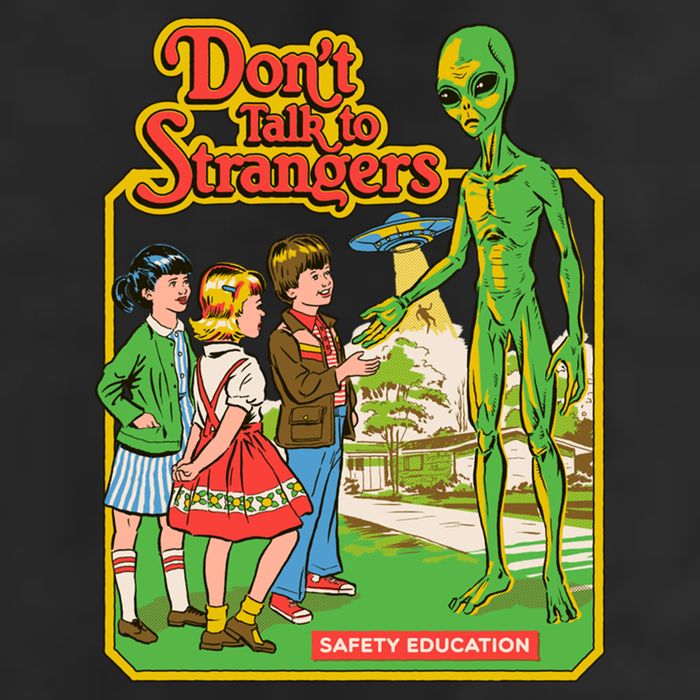 Don't Talk To Strangers Golf Towel