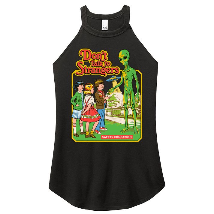 Don't Talk To Strangers Women's Perfect Tri Rocker Tank