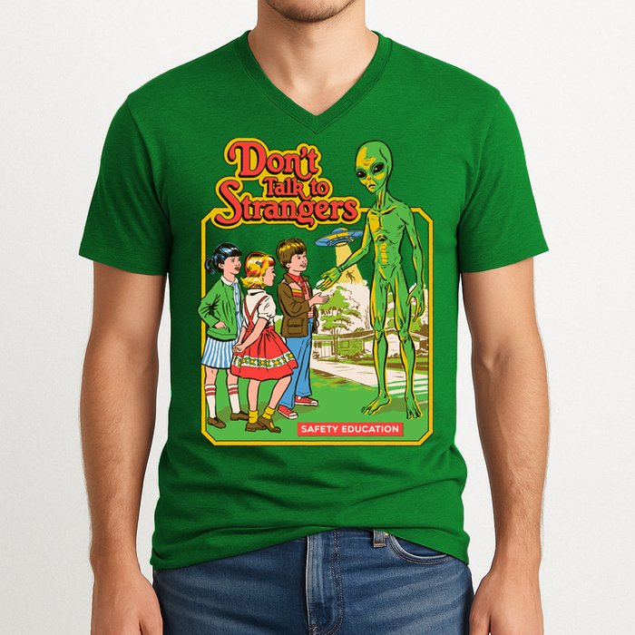 Don't Talk To Strangers V-Neck T-Shirt