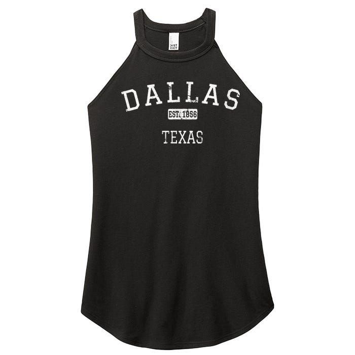 Dallas Texas TX Vintage Women's Perfect Tri Rocker Tank