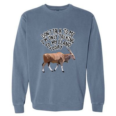 Don’T Talk To Me Garment-Dyed Sweatshirt