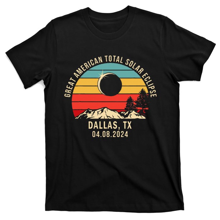 Dallas Tx Texas Total Solar Eclipse 2024 T-Shirt