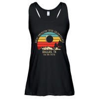 Dallas Tx Texas Total Solar Eclipse 2024 Ladies Essential Flowy Tank