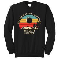 Dallas Tx Texas Total Solar Eclipse 2024 Tall Sweatshirt