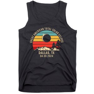 Dallas Tx Texas Total Solar Eclipse 2024 Tank Top