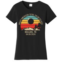 Dallas Tx Texas Total Solar Eclipse 2024 Women's T-Shirt